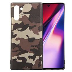 Camouflage Soft TPU Back Cover for Samsung Galaxy Note 10 (6.28 inch) / Note10 5G - Gold Coffee