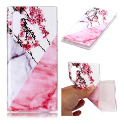 Pink Plum Soft TPU Marble Pattern Case for Samsung Galaxy Note 10 (6.28 inch) / Note10 5G