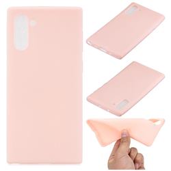 Candy Soft Silicone Protective Phone Case for Samsung Galaxy Note 10 (6.28 inch) / Note10 5G - Light Pink