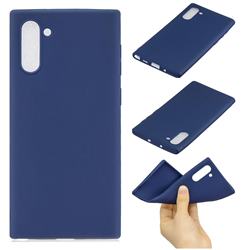 Candy Soft Silicone Protective Phone Case for Samsung Galaxy Note 10 (6.28 inch) / Note10 5G - Dark Blue
