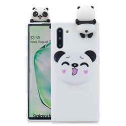 Smiley Panda Soft 3D Climbing Doll Soft Case for Samsung Galaxy Note 10 (6.28 inch) / Note10 5G