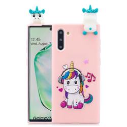 Music Unicorn Soft 3D Climbing Doll Soft Case for Samsung Galaxy Note 10 (6.28 inch) / Note10 5G