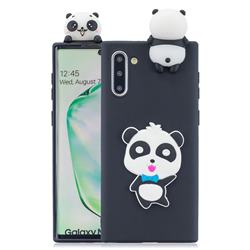 Red Bow Panda Soft 3D Climbing Doll Soft Case for Samsung Galaxy Note 10 (6.28 inch) / Note10 5G
