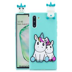 Couple Unicorn Soft 3D Climbing Doll Soft Case for Samsung Galaxy Note 10 (6.28 inch) / Note10 5G