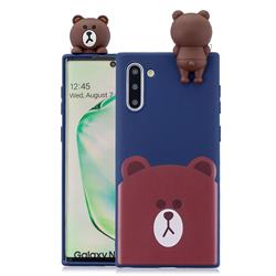 Cute Bear Soft 3D Climbing Doll Soft Case for Samsung Galaxy Note 10 (6.28 inch) / Note10 5G