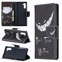 Crooked Grin Leather Wallet Case for Samsung Galaxy Note 10 (6.28 inch) / Note10 5G