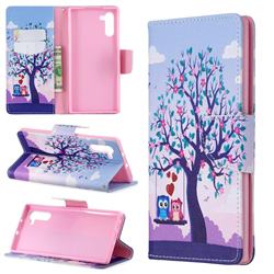 Tree and Owls Leather Wallet Case for Samsung Galaxy Note 10 (6.28 inch) / Note10 5G