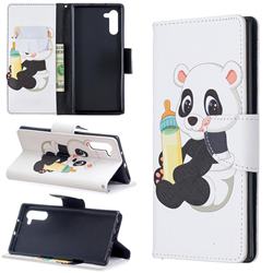 Baby Panda Leather Wallet Case for Samsung Galaxy Note 10 (6.28 inch) / Note10 5G