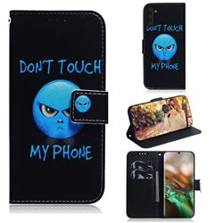 Not Touch My Phone PU Leather Wallet Case for Samsung Galaxy Note 10 (6.28 inch) / Note10 5G
