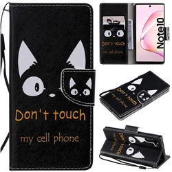 Angry Eyes PU Leather Wallet Case for Samsung Galaxy Note 10 (6.28 inch) / Note10 5G