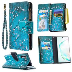 Blue Plum Binfen Color BF03 Retro Zipper Leather Wallet Phone Case for Samsung Galaxy Note 10 (6.28 inch) / Note10 5G