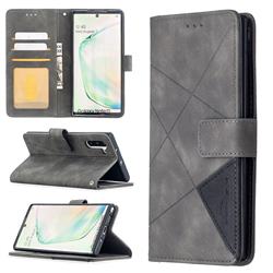 Binfen Color BF05 Prismatic Slim Wallet Flip Cover for Samsung Galaxy Note 10 (6.28 inch) / Note10 5G - Gray