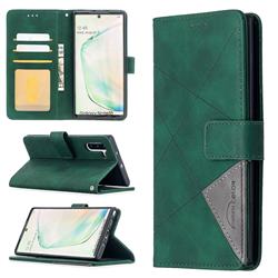 Binfen Color BF05 Prismatic Slim Wallet Flip Cover for Samsung Galaxy Note 10 (6.28 inch) / Note10 5G - Green