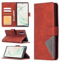 Binfen Color BF05 Prismatic Slim Wallet Flip Cover for Samsung Galaxy Note 10 (6.28 inch) / Note10 5G - Brown