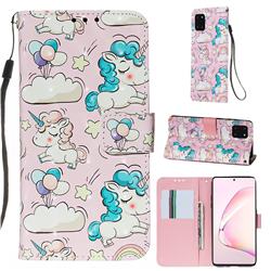 Angel Pony 3D Painted Leather Wallet Case for Samsung Galaxy Note 10 Lite