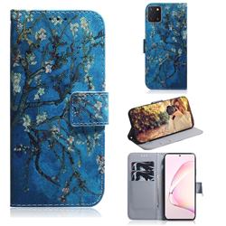 Apricot Tree PU Leather Wallet Case for Samsung Galaxy Note 10 Lite