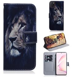 Lion Face PU Leather Wallet Case for Samsung Galaxy Note 10 Lite