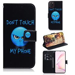 Not Touch My Phone PU Leather Wallet Case for Samsung Galaxy Note 10 Lite