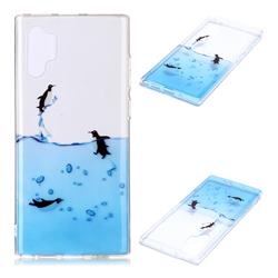 Penguin Out Sea Super Clear Soft TPU Back Cover for Samsung Galaxy Note 10+ (6.75 inch) / Note10 Plus