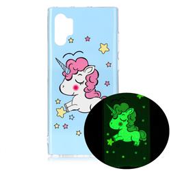 Stars Unicorn Noctilucent Soft TPU Back Cover for Samsung Galaxy Note 10+ (6.75 inch) / Note10 Plus