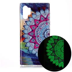 Colorful Sun Flower Noctilucent Soft TPU Back Cover for Samsung Galaxy Note 10+ (6.75 inch) / Note10 Plus