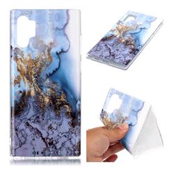 Sea Blue Soft TPU Marble Pattern Case for Samsung Galaxy Note 10+ (6.75 inch) / Note10 Plus
