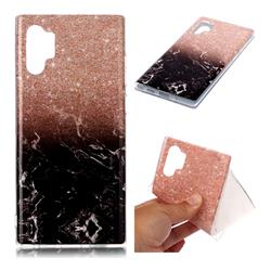 Glittering Rose Black Soft TPU Marble Pattern Case for Samsung Galaxy Note 10+ (6.75 inch) / Note10 Plus