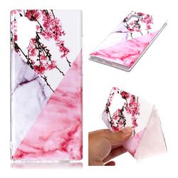 Pink Plum Soft TPU Marble Pattern Case for Samsung Galaxy Note 10+ (6.75 inch) / Note10 Plus