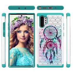 Color Drops Wind Chimes Studded Rhinestone Bling Diamond Shock Absorbing Hybrid Defender Rugged Phone Case Cover for Samsung Galaxy Note 10+ (6.75 inch) / Note10 Plus