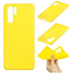 Candy Soft Silicone Protective Phone Case for Samsung Galaxy Note 10+ (6.75 inch) / Note10 Plus - Yellow