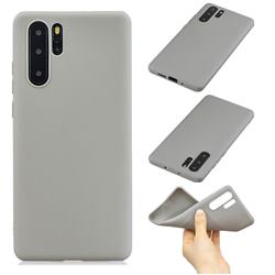Candy Soft Silicone Phone Case for Samsung Galaxy Note 10+ (6.75 inch) / Note10 Plus - Gray