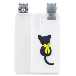 Little Black Cat Soft 3D Climbing Doll Soft Case for Samsung Galaxy Note 10+ (6.75 inch) / Note10 Plus