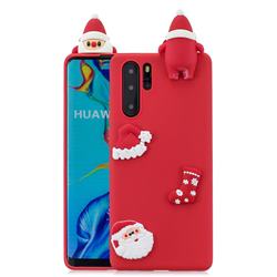 Red Santa Claus Christmas Xmax Soft 3D Silicone Case for Samsung Galaxy Note 10 Pro (6.75 inch) / Note 10+
