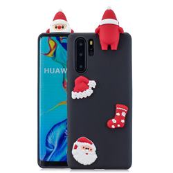 Black Santa Claus Christmas Xmax Soft 3D Silicone Case for Samsung Galaxy Note 10 Pro (6.75 inch) / Note 10+