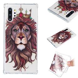 Lion King Anti-fall Clear Varnish Soft TPU Back Cover for Samsung Galaxy Note 10 Plus (6.75 inch) / Note 10+