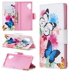 Vivid Flying Butterflies Leather Wallet Case for Samsung Galaxy Note 10+ (6.75 inch) / Note10 Plus