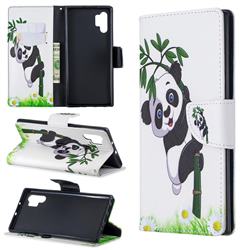 Bamboo Panda Leather Wallet Case for Samsung Galaxy Note 10+ (6.75 inch) / Note10 Plus