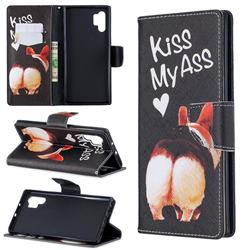 Lovely Pig Ass Leather Wallet Case for Samsung Galaxy Note 10+ (6.75 inch) / Note10 Plus