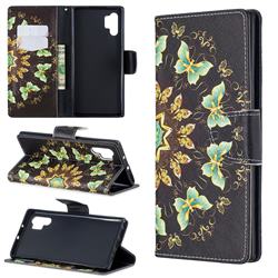 Circle Butterflies Leather Wallet Case for Samsung Galaxy Note 10+ (6.75 inch) / Note10 Plus
