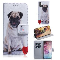 Pug Dog PU Leather Wallet Case for Samsung Galaxy Note 10+ (6.75 inch) / Note10 Plus