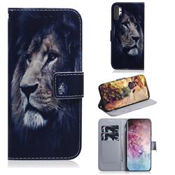 Lion Face PU Leather Wallet Case for Samsung Galaxy Note 10+ (6.75 inch) / Note10 Plus
