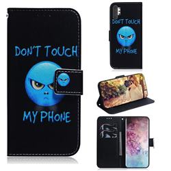 Not Touch My Phone PU Leather Wallet Case for Samsung Galaxy Note 10+ (6.75 inch) / Note10 Plus