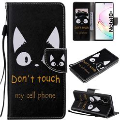 Angry Eyes PU Leather Wallet Case for Samsung Galaxy Note 10+ (6.75 inch) / Note10 Plus