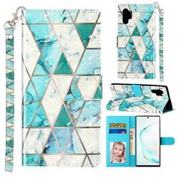 Stitching Marble 3D Leather Phone Holster Wallet Case for Samsung Galaxy Note 10 Pro (6.75 inch) / Note 10+