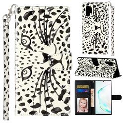 Leopard Panther 3D Leather Phone Holster Wallet Case for Samsung Galaxy Note 10 Pro (6.75 inch) / Note 10+