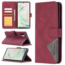 Binfen Color BF05 Prismatic Slim Wallet Flip Cover for Samsung Galaxy Note 10 Pro (6.75 inch) / Note 10+ - Red