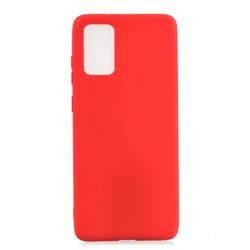 Candy Soft Silicone Protective Phone Case for Samsung Galaxy Note 20 - Red