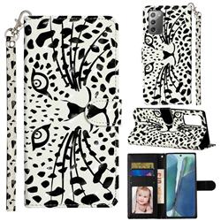 Leopard Panther 3D Leather Phone Holster Wallet Case for Samsung Galaxy Note 20