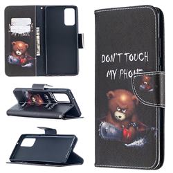 Chainsaw Bear Leather Wallet Case for Samsung Galaxy Note 20