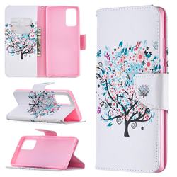 Colorful Tree Leather Wallet Case for Samsung Galaxy Note 20